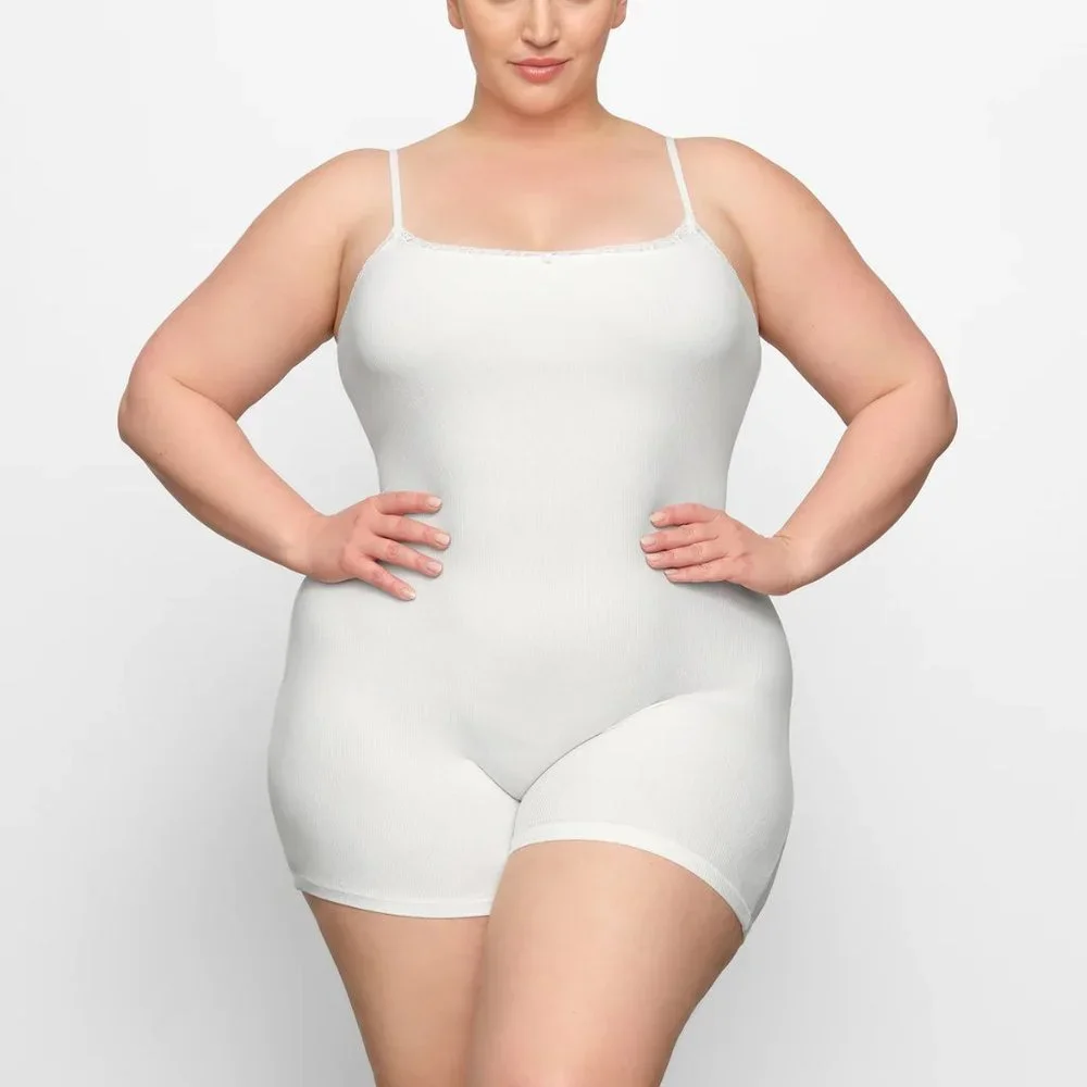 NWT Skims Soft Lounge Lace Onesie - Marble - Picture 2 of 4